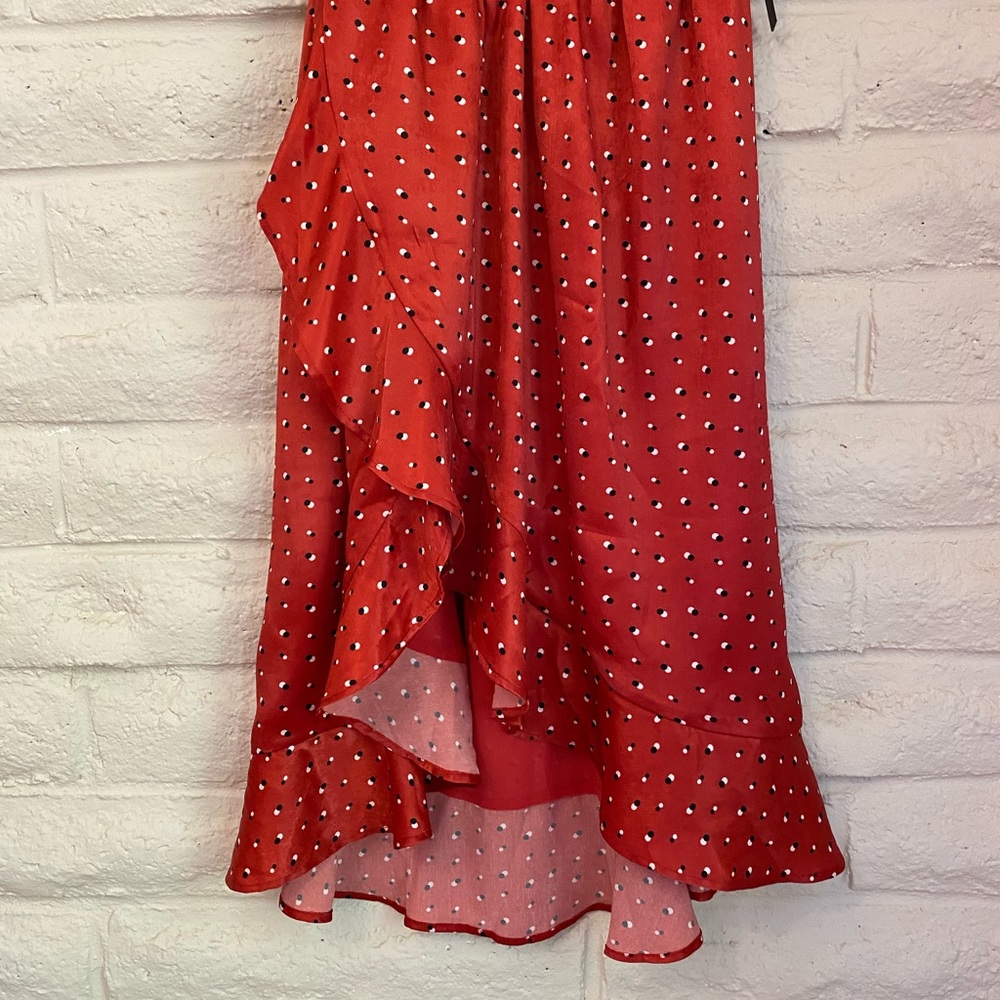 Red polka dot midi dress - Picture 5 of 5